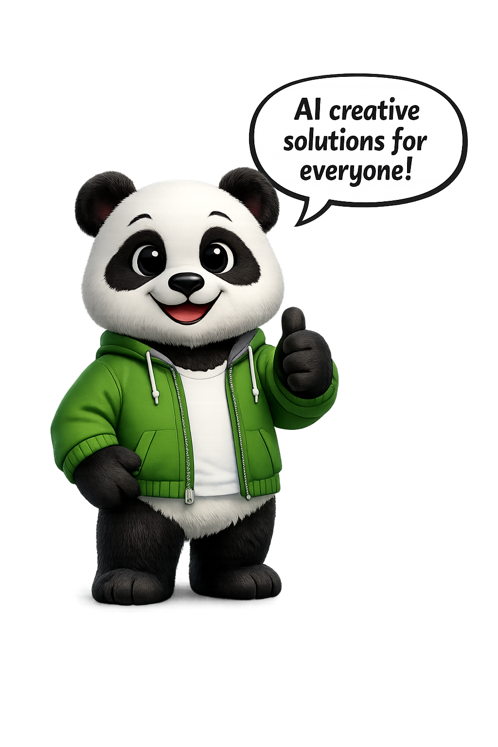 AI creative solutions panda character